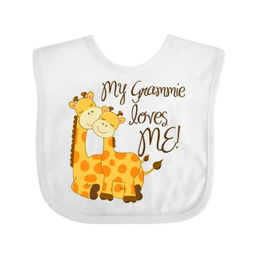 Inktastic My Grammie Loves Me! Boys or Girls Baby Bib