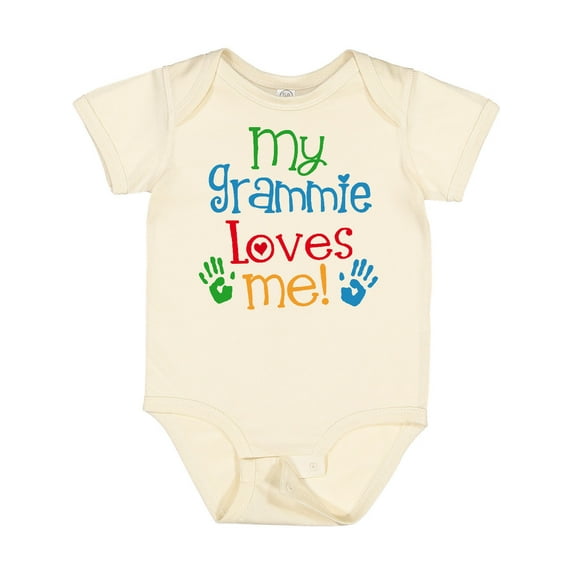 Inktastic My Grammie Loves Me Boys or Girls Baby Bodysuit