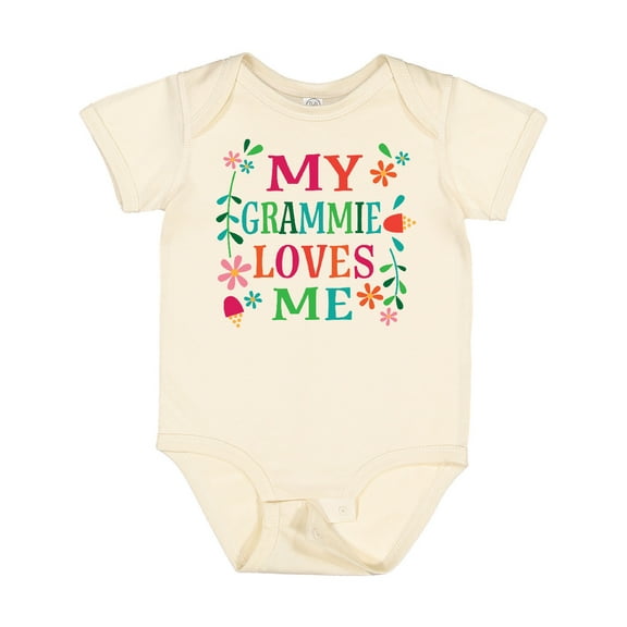 Inktastic My Grammie Loves Me Girl Grandchild Girls Baby Bodysuit