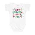 thumbnail image 1 of Inktastic My Grammie Loves Me Girl Grandchild Girls Baby Bodysuit, 1 of 5