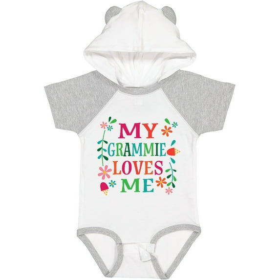 Inktastic My Grammie Loves Me Girl Grandchild Girls Baby Bodysuit