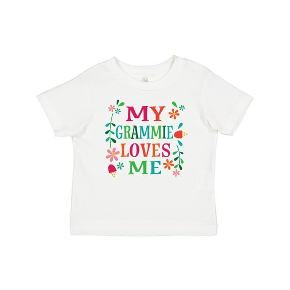 Inktastic My Grammie Loves Me Girl Grandchild Girls Baby T-Shirt