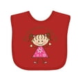 thumbnail image 1 of Inktastic My Grammie Loves Me Girls Baby Bib, 1 of 4