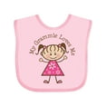 thumbnail image 1 of Inktastic My Grammie Loves Me Girls Baby Bib, 1 of 4