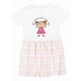 thumbnail image 1 of Inktastic My Grammie Loves Me Girls Toddler Dress, 1 of 5