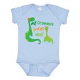 thumbnail image 1 of Inktastic My Grammie Loves Me Grandson Dinosaur Boys Baby Bodysuit, 1 of 5