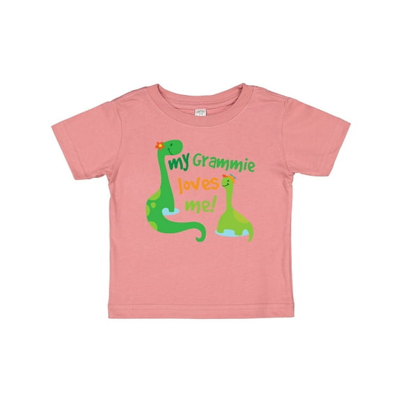 Inktastic My Grammie Loves Me Grandson Dinosaur Boys Baby T-Shirt