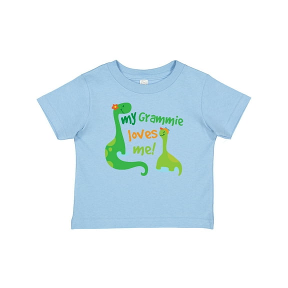 Inktastic My Grammie Loves Me Grandson Dinosaur Boys Baby T-Shirt