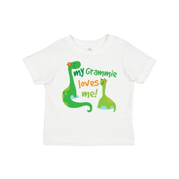 Inktastic My Grammie Loves Me Grandson Dinosaur Boys Toddler T-Shirt