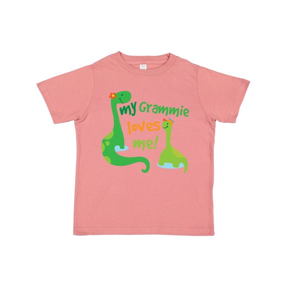 Inktastic My Grammie Loves Me Grandson Dinosaur Boys Toddler T-Shirt