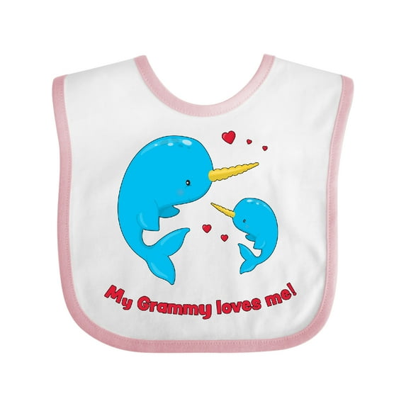 Inktastic My Grammy Loves Me Boys or Girls Baby Bib