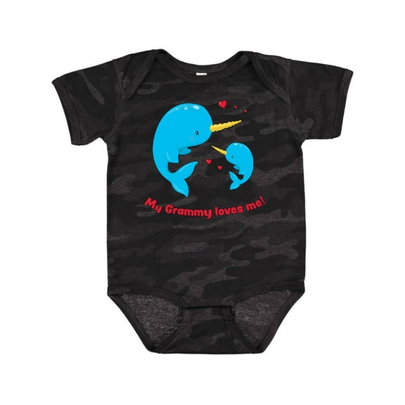 Inktastic My Grammy Loves Me Boys or Girls Baby Bodysuit