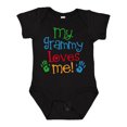 thumbnail image 1 of Inktastic My Grammy Loves Me Boys or Girls Baby Bodysuit, 1 of 5