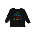 thumbnail image 1 of Inktastic My Grammy Loves Me Boys or Girls Long Sleeve Toddler T-Shirt, 1 of 5