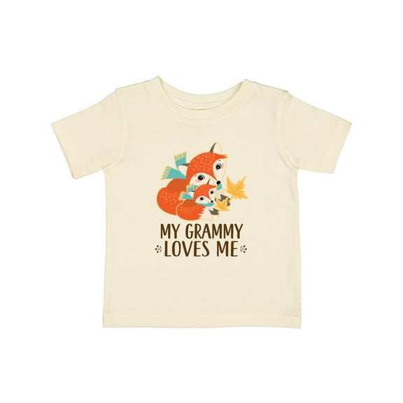 Inktastic My Grammy Loves Me Fox Boys or Girls Baby T-Shirt