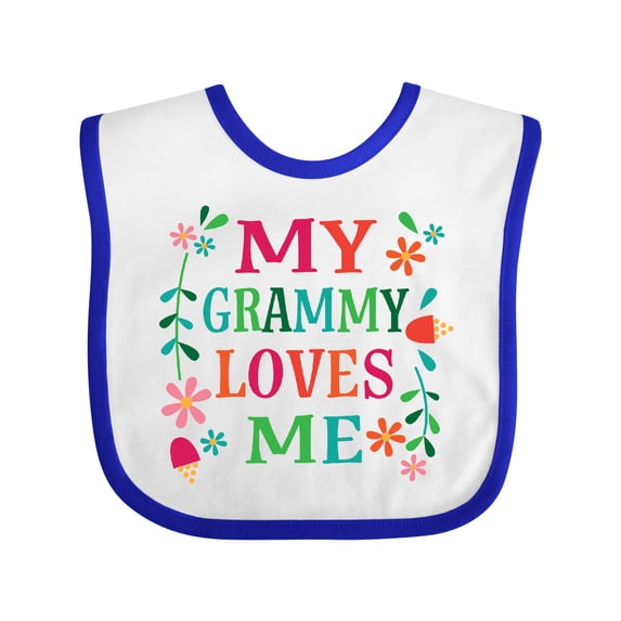 Inktastic My Grammy Loves Me Girls Apparel Girls Baby Bib