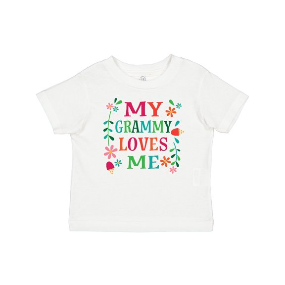 Inktastic My Grammy Loves Me Girls Apparel Girls Baby T-Shirt