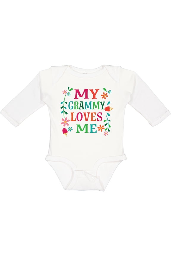 My Grammy Loves Me Girls Apparel Girls Long Sleeve Baby Bodysuit