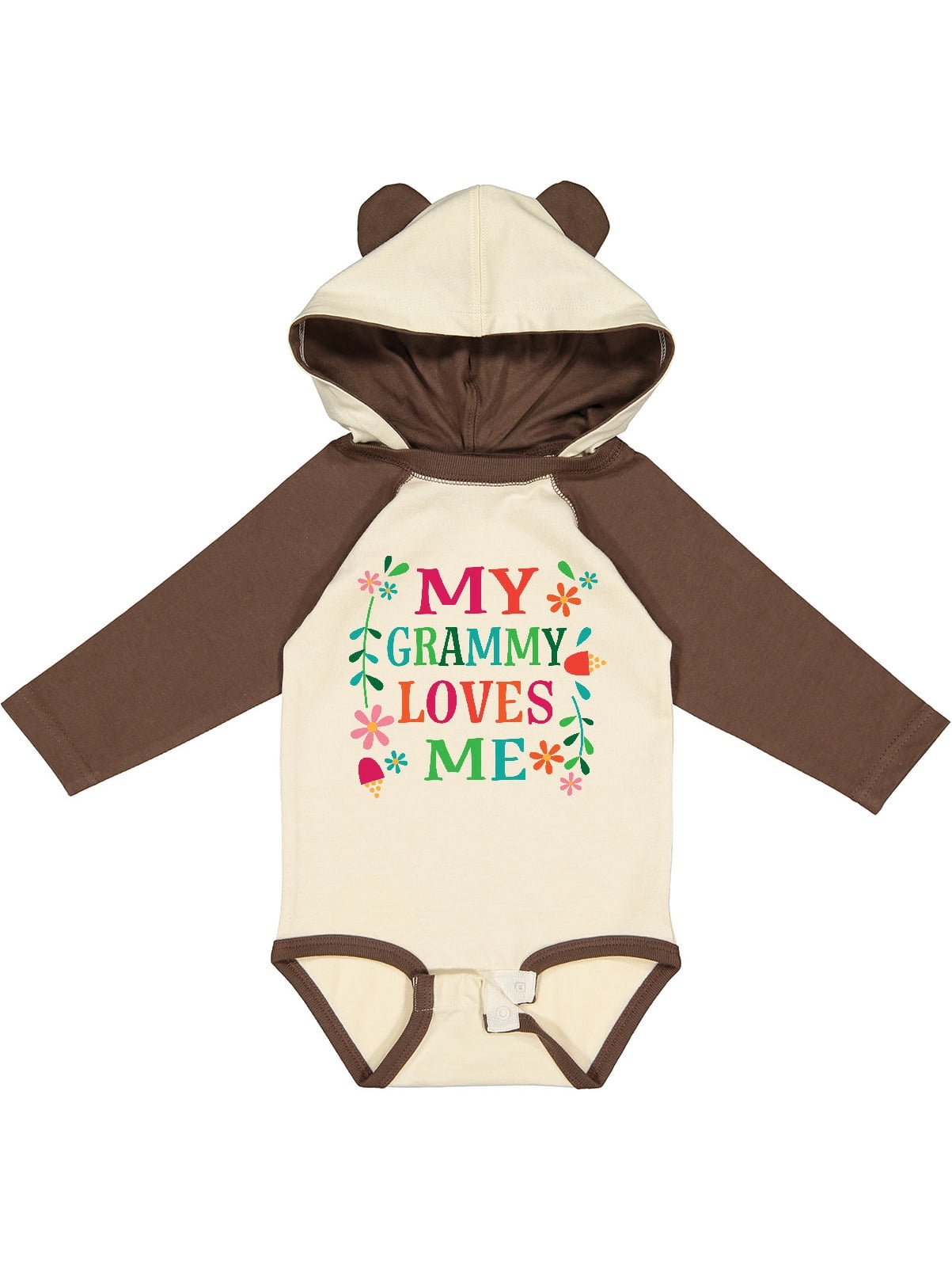 Inktastic My Grammy Loves Me Girls Apparel Girls Long Sleeve Baby Bodysuit