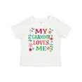 thumbnail image 1 of Inktastic My Grammy Loves Me Girls Apparel Girls Toddler T-Shirt, 1 of 5
