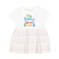 thumbnail image 1 of Inktastic My Grammy Loves Me Girls Baby Dress, 1 of 5