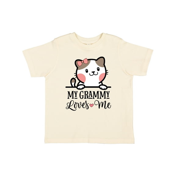 Inktastic My Grammy Loves Me Girls Granddaughter Kitten Girls Toddler T-Shirt