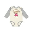 thumbnail image 1 of Inktastic My Grammy Loves Me Girls Long Sleeve Baby Bodysuit, 1 of 5