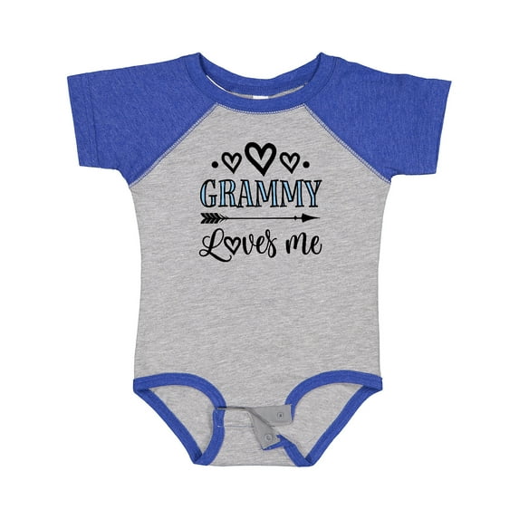 Inktastic My Grammy Loves Me Grandchild Girls Baby Bodysuit