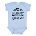 thumbnail image 1 of Inktastic My Grammy Loves Me Grandchild Girls Baby Bodysuit, 1 of 5