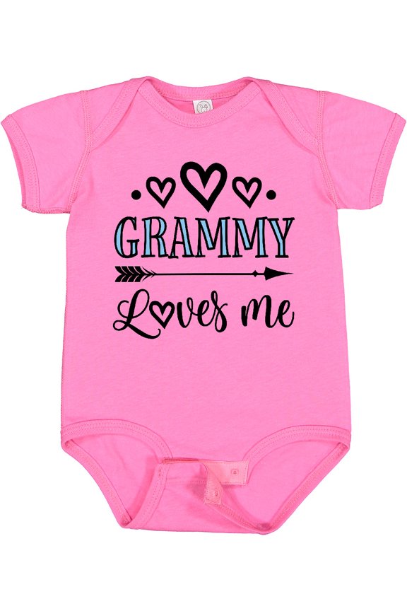 My Grammy Loves Me Grandchild Girls Baby Bodysuit