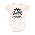 thumbnail image 1 of Inktastic My Grammy Loves Me Grandchild Girls Baby Bodysuit, 1 of 5