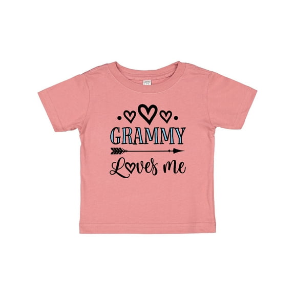 Inktastic My Grammy Loves Me Grandchild Girls Baby T-Shirt