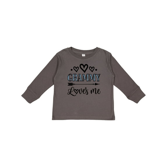 Inktastic My Grammy Loves Me Grandchild Girls Long Sleeve Toddler T-Shirt