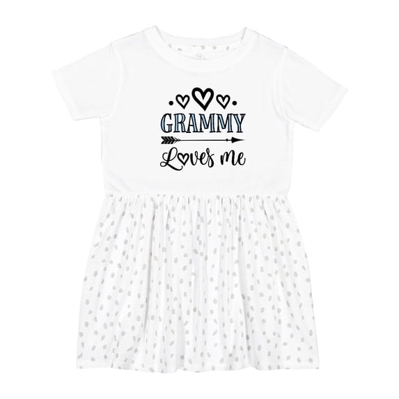 Inktastic My Grammy Loves Me Grandchild Girls Toddler Dress