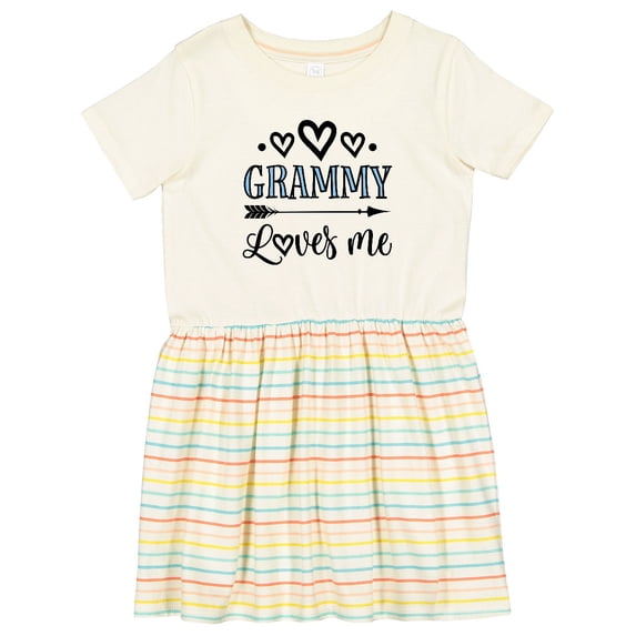Inktastic My Grammy Loves Me Grandchild Girls Toddler Dress
