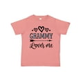 thumbnail image 1 of Inktastic My Grammy Loves Me Grandchild Girls Toddler T-Shirt, 1 of 5