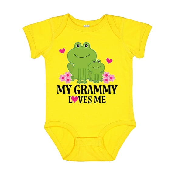 Inktastic My Grammy Loves Me Granddaughter Girls Baby Bodysuit