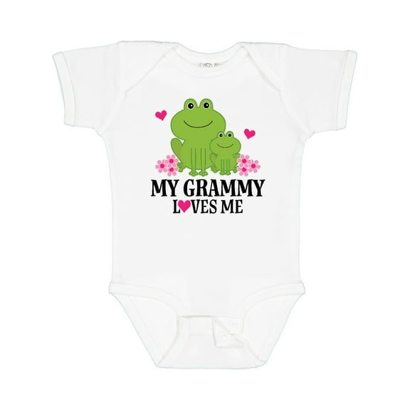 Inktastic My Grammy Loves Me Granddaughter Girls Baby Bodysuit