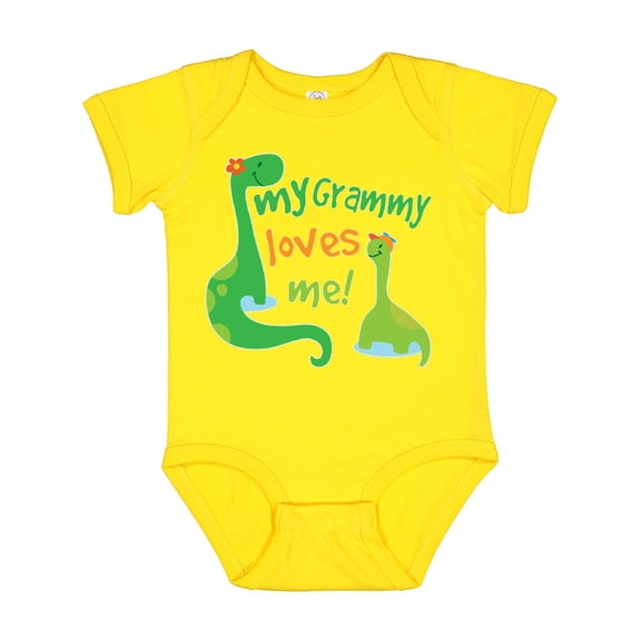 Inktastic My Grammy Loves Me Grandson Boys Baby Bodysuit
