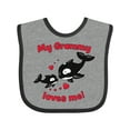 thumbnail image 1 of Inktastic My Grammy Loves Me Orca Family Boys or Girls Baby Bib, 1 of 4