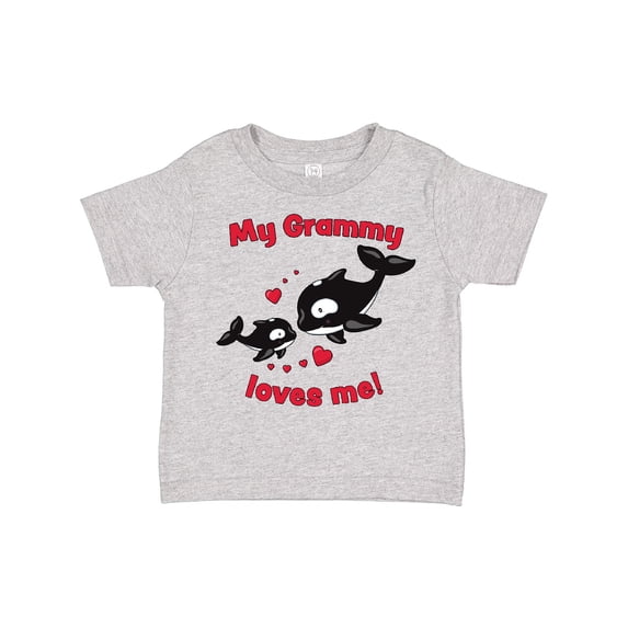 Inktastic My Grammy Loves Me Orca Family Boys or Girls Toddler T-Shirt