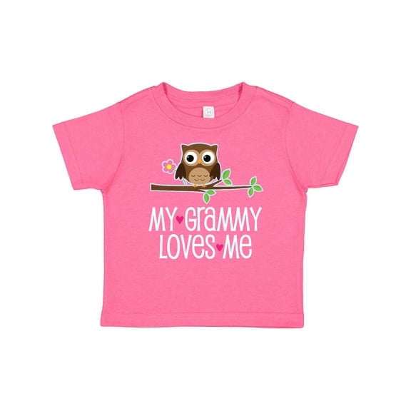 Inktastic My Grammy Loves Me Owl Girls Baby T-Shirt