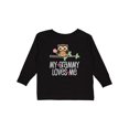 thumbnail image 1 of Inktastic My Grammy Loves Me Owl Girls Long Sleeve Toddler T-Shirt, 1 of 5