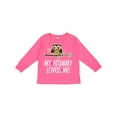 thumbnail image 1 of Inktastic My Grammy Loves Me Owl Girls Long Sleeve Toddler T-Shirt, 1 of 5