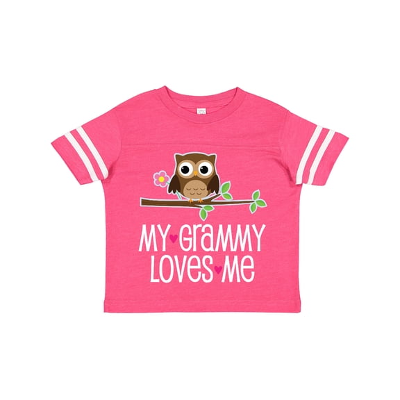 Inktastic My Grammy Loves Me Owl Girls Toddler T-Shirt