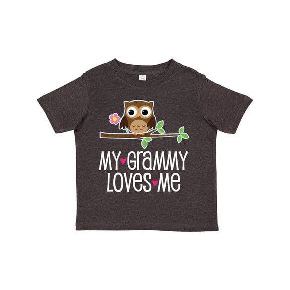 Inktastic My Grammy Loves Me Owl Girls Toddler T-Shirt