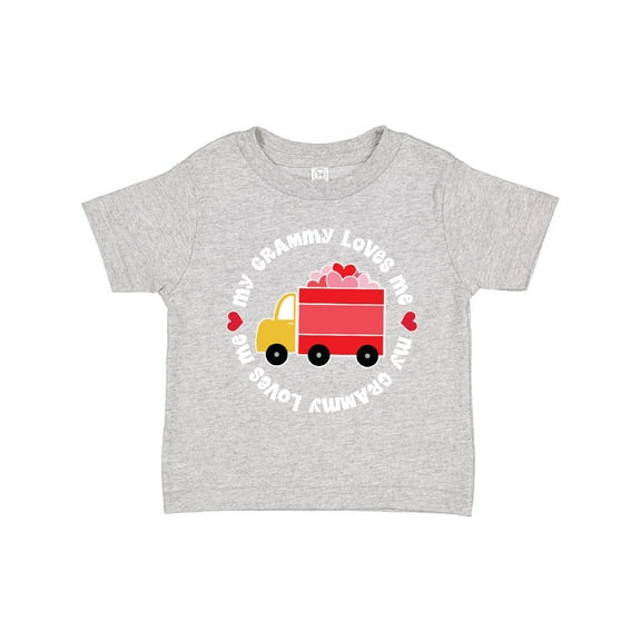 Inktastic My Grammy Loves Me Valentine Truck Boys or Girls Toddler T-Shirt