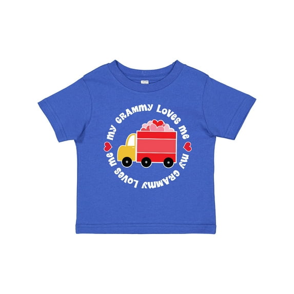 Inktastic My Grammy Loves Me Valentine Truck Boys or Girls Toddler T-Shirt