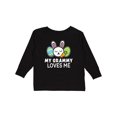 thumbnail image 1 of Inktastic My Grammy Loves Me with Bunny and Easter Eggs Boys or Girls Long Sleeve Toddler T-Shirt, 1 of 5