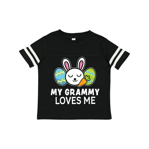 Inktastic My Grammy Loves Me with Bunny and Easter Eggs Boys or Girls Toddler T-Shirt